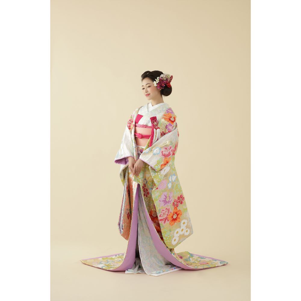 花の渓谷 【結婚式 和装 色打掛 レンタル】