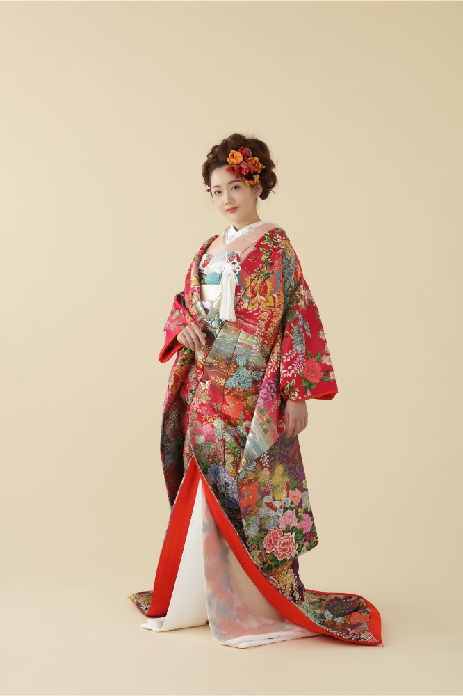 花鳥燦爛 【結婚式 和装 色打掛 レンタル】