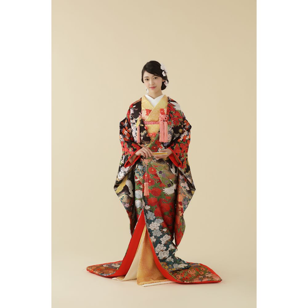 飛翔花尽 【結婚式 和装 色打掛 レンタル】