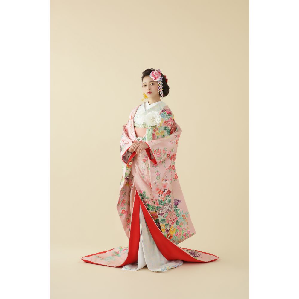 春秋百花の契り 【結婚式 和装 色打掛 レンタル】