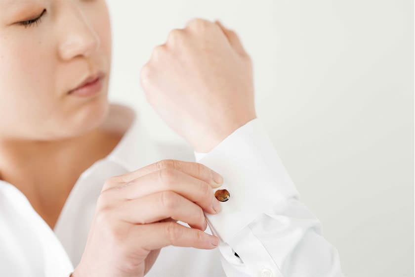 カフス ブラックラデン 【結婚式 カフス タイピン 小物】