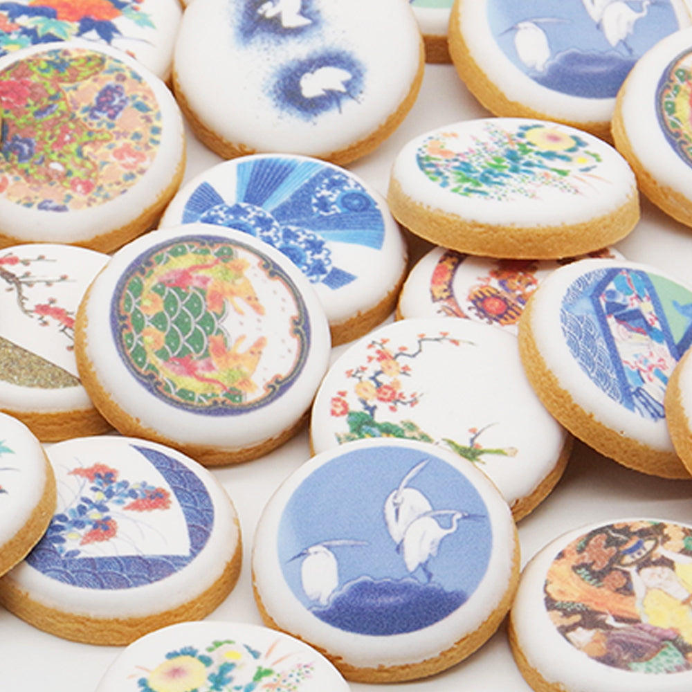 【アイシングクッキー】白磁彩菓 肥前皿絵文様菓 全3シリーズセット 贈答カバー付き 【結婚式 ギフト 食品 引き菓子 洋菓子】