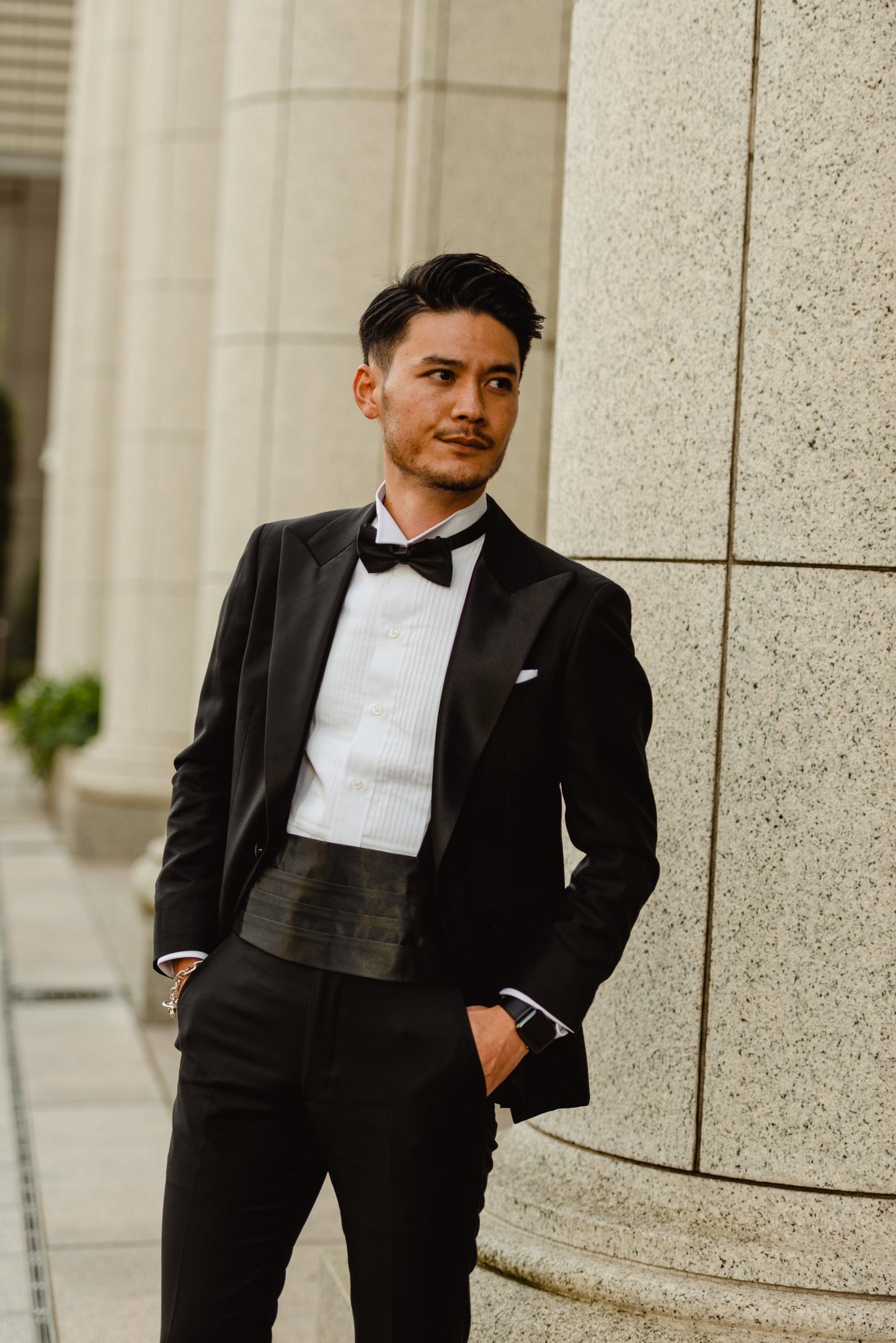 【CORDY限定特典あり】ピークドラペルタキシード/ブラック【結婚式 タキシード オーダーメイド】