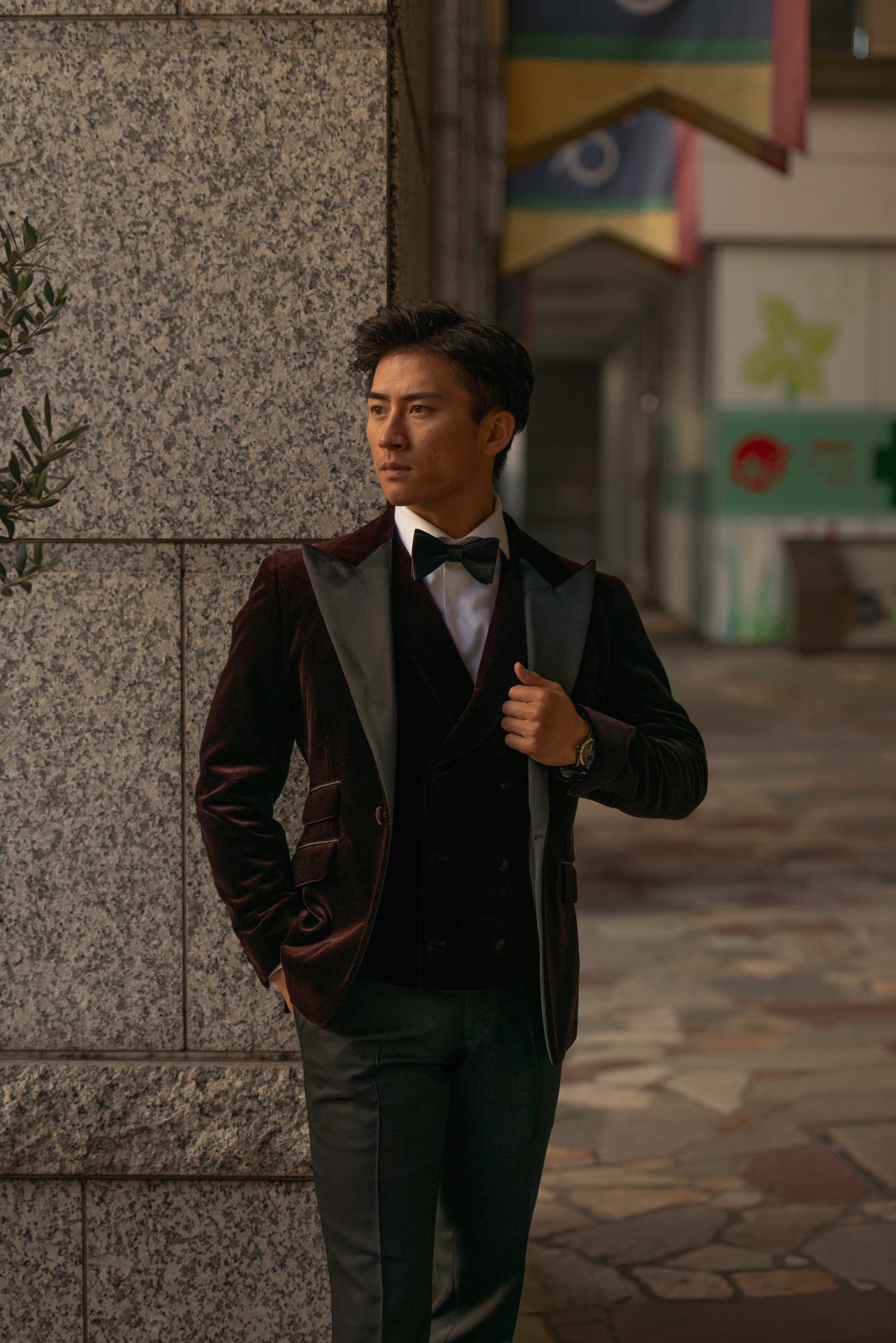 【CORDY特典あり】ベロアタキシード/ブラウン【結婚式 タキシード オーダーメイド】