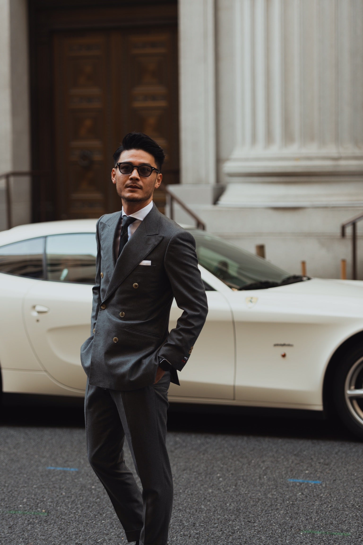 ダブルスーツ/グレー【結婚式 タキシード オーダーメイド】 – 結婚式