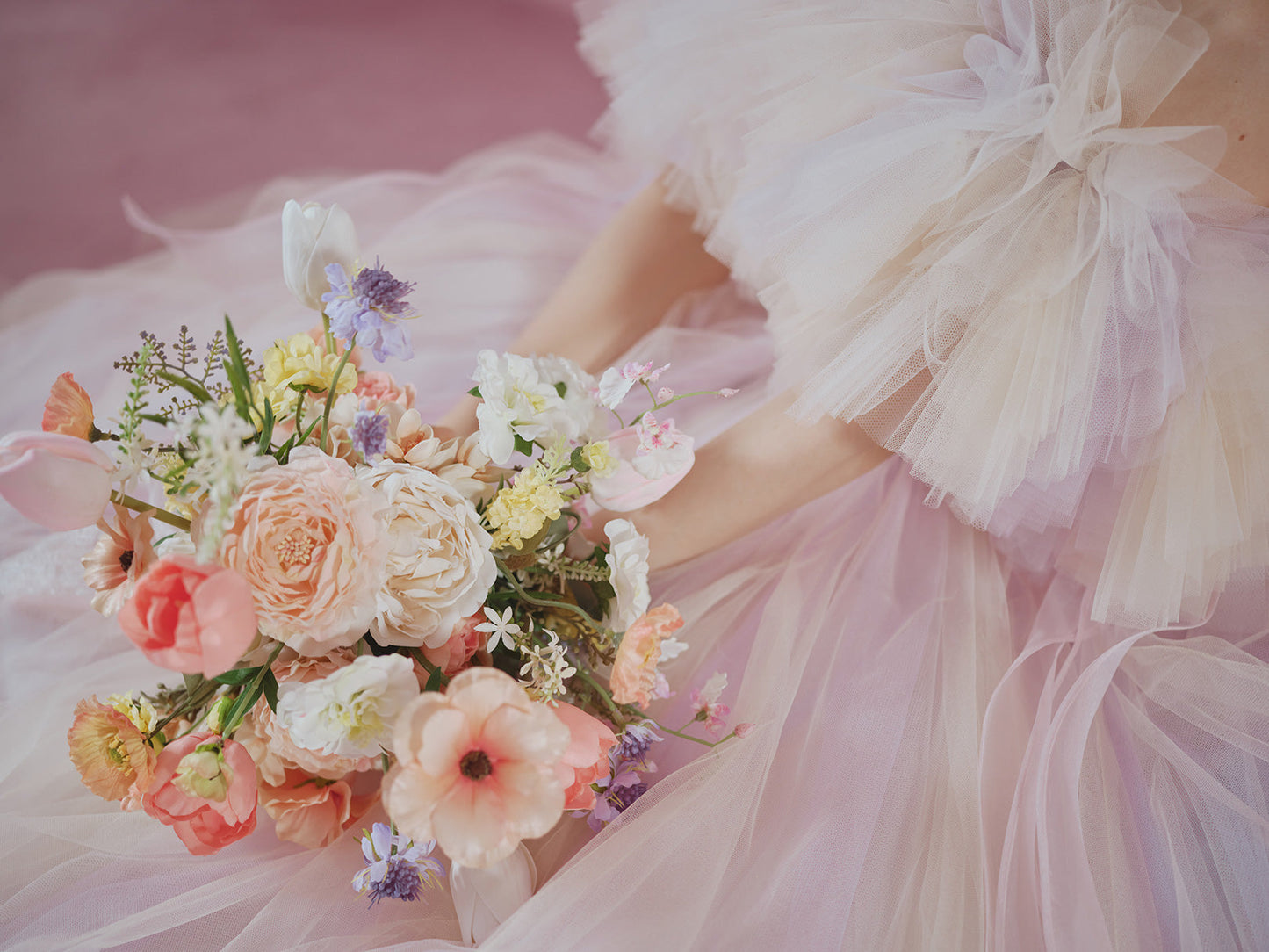 Letty Beige - レティ ベージュ -【結婚式 カラードレス レンタル】