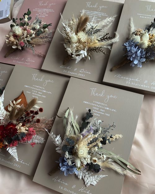 ご両親贈呈ボード A4 2枚セット 【結婚式 ギフト 両親プレゼント】