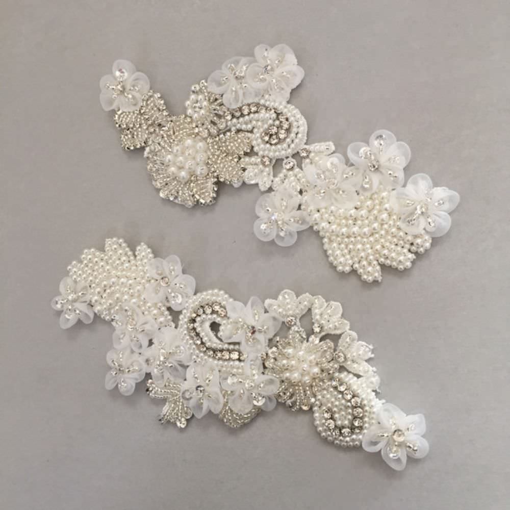 【ヘッドドレス】Desir 刺繍ヘッドアクセサリー/ブライダルアクセサリー 【結婚式 ヘアアクセサリー】