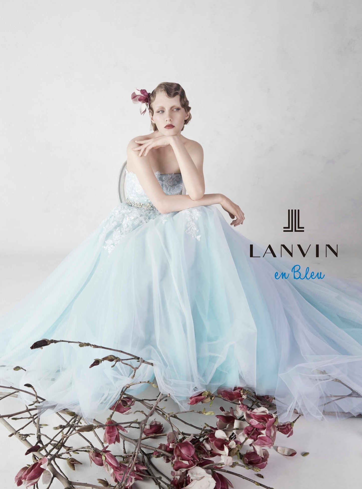 LANVIN en Blueブルーグラデーション LB/32556 【結婚式 カラードレス レンタル】