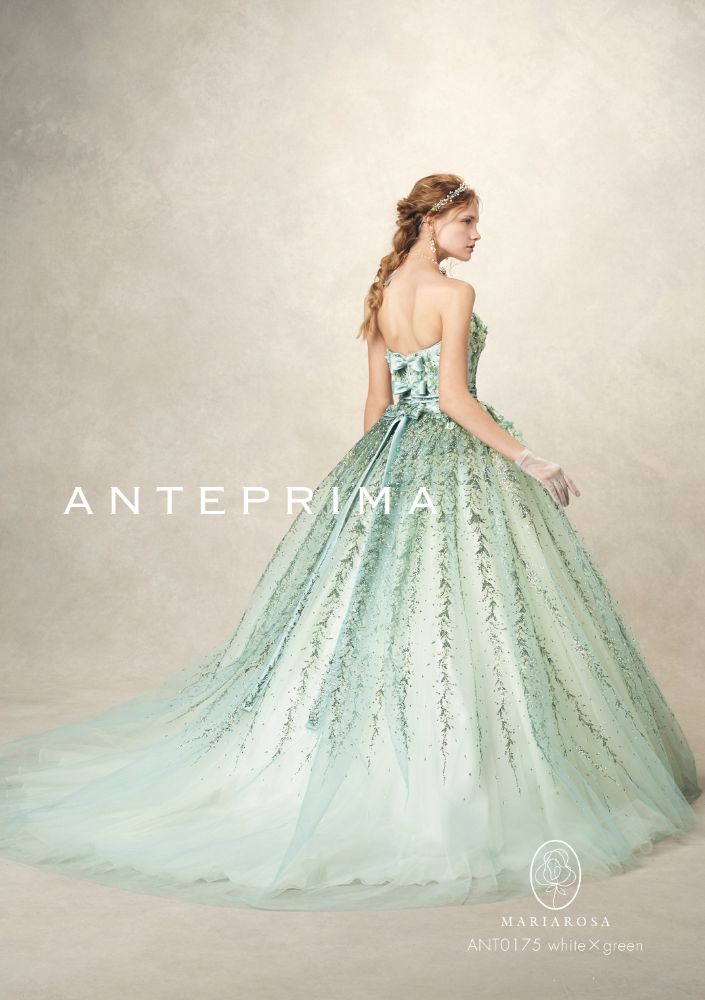 ANTEPRIMAグリーン ANT0175 【結婚式 カラードレス レンタル】