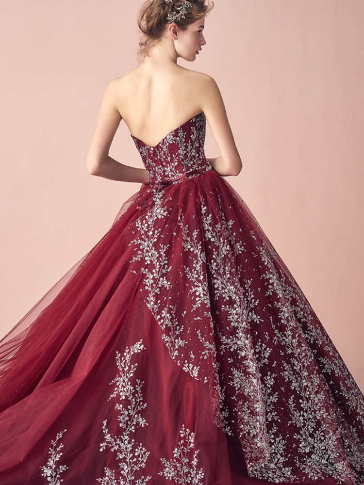 ANTEPRIMAボルドー ANT0236 【結婚式 カラードレス レンタル】