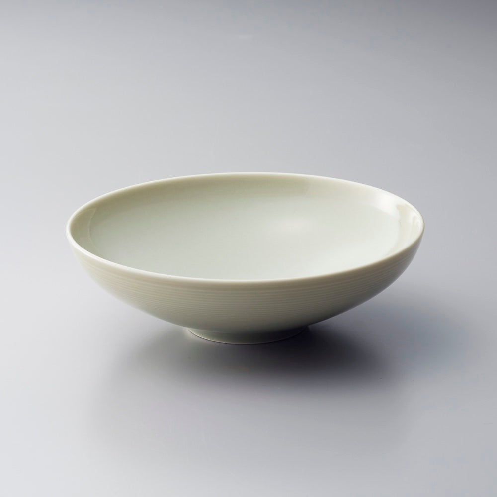 灰釉 緑 浅鉢中 【結婚式 ギフト 引き出物 食器類】