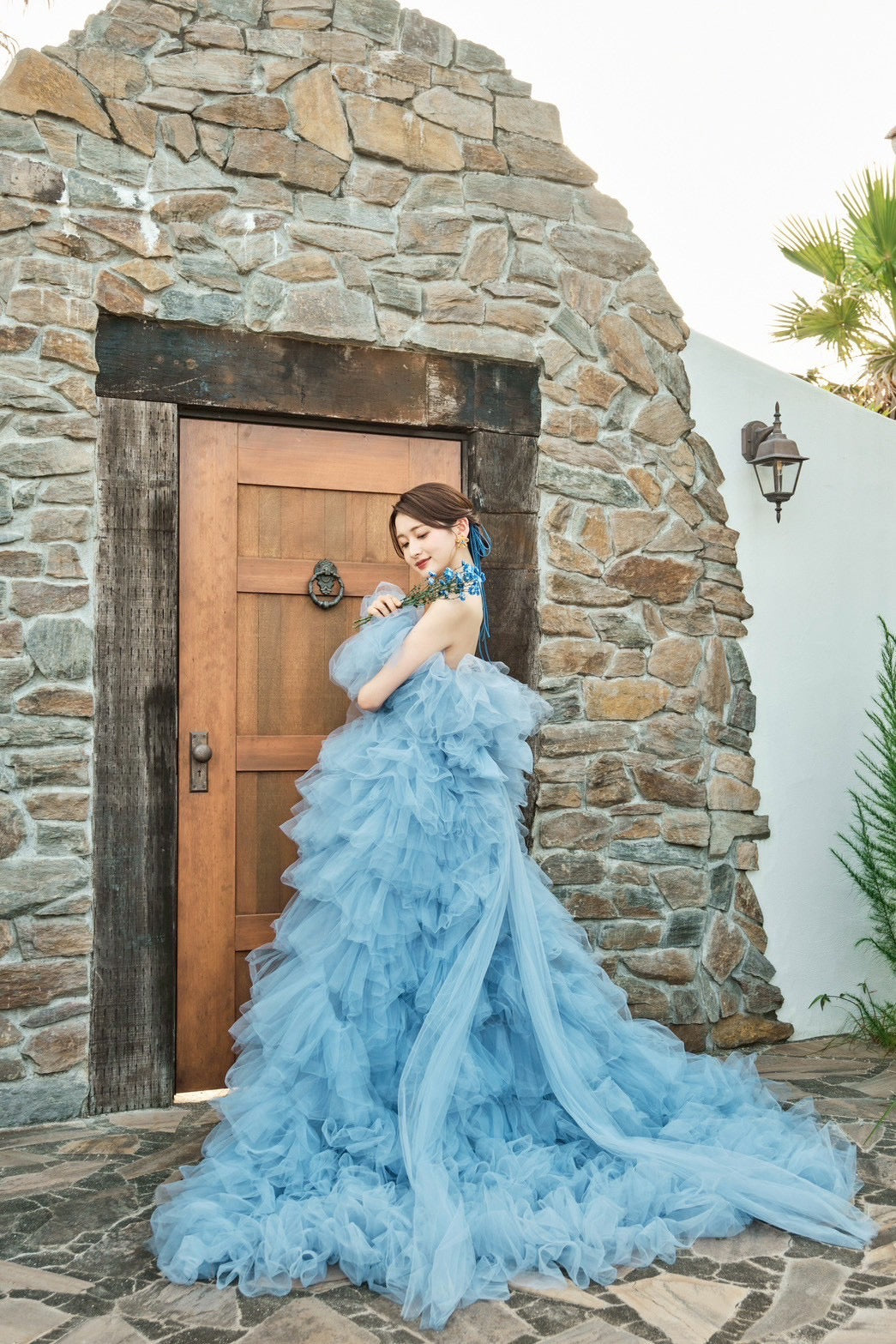 LYDIA(nemo) リディア【カラードレス レンタル】ミリアロンドン ブルー【結婚式】