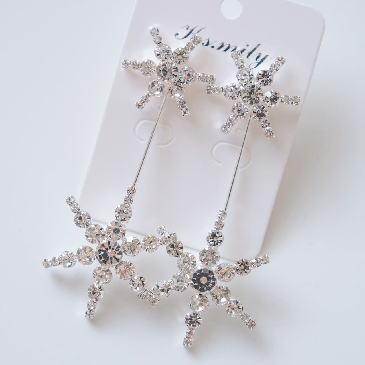 【ピアス】ビジュー スター ウェディング ブライダルピアス L5 【結婚式 ピアス イヤリング】