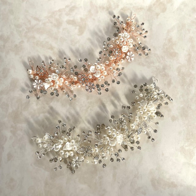 【ヘッドドレス】fleuron ブライダルヘッドドレス 【結婚式 ヘアアクセサリー】