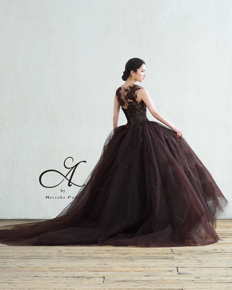 アンバー HE-124(Brown)【カラードレス】