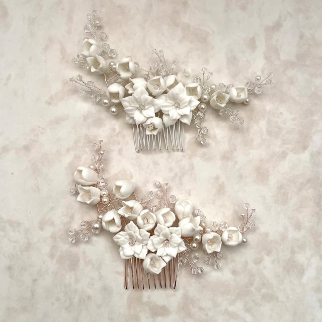 【ヘッドドレス】Jardin 小枝アクセサリーブライダルコーム 【結婚式 ヘアアクセサリー】