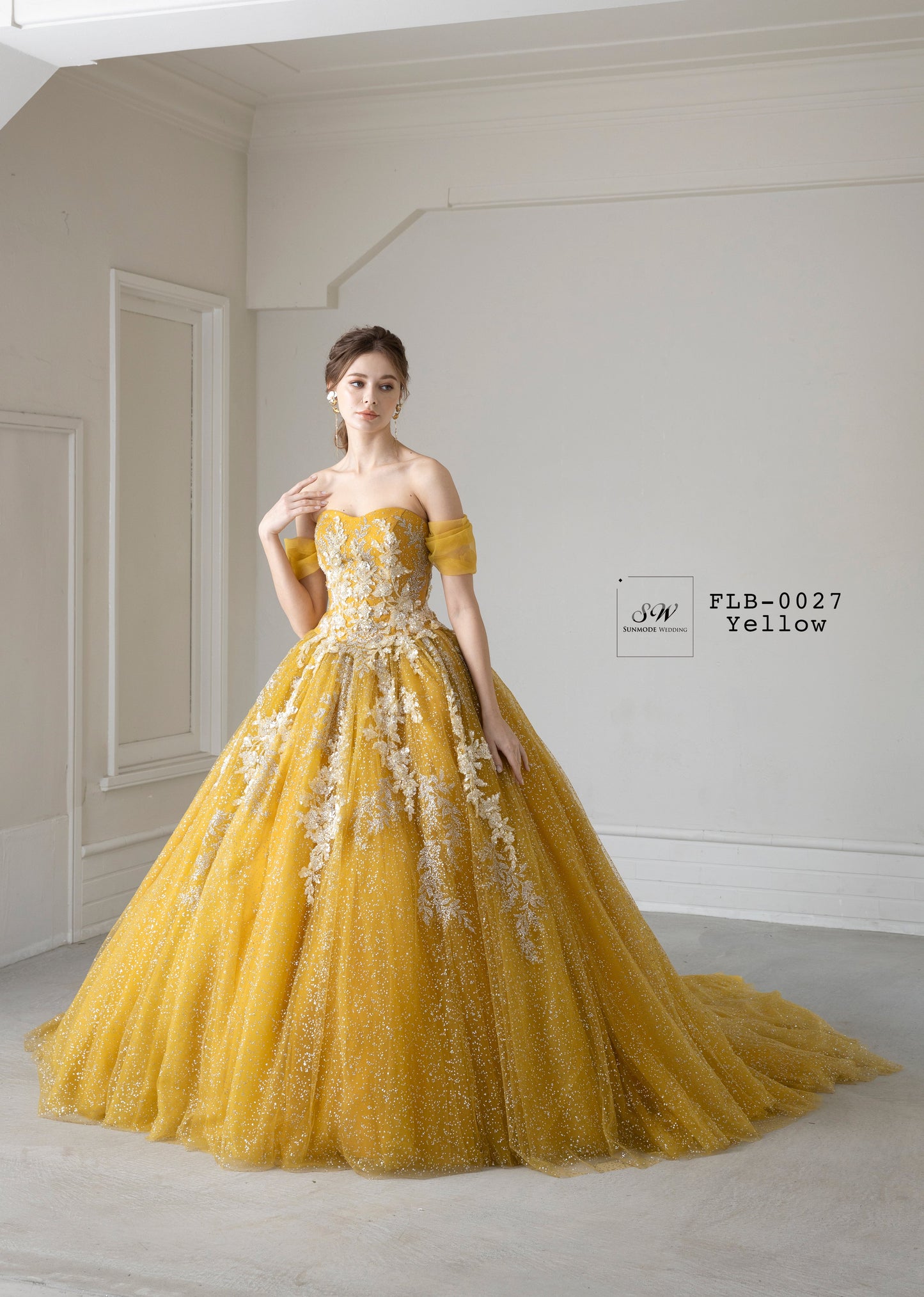 ナナラ FLB-0027-Yellow【カラードレス】