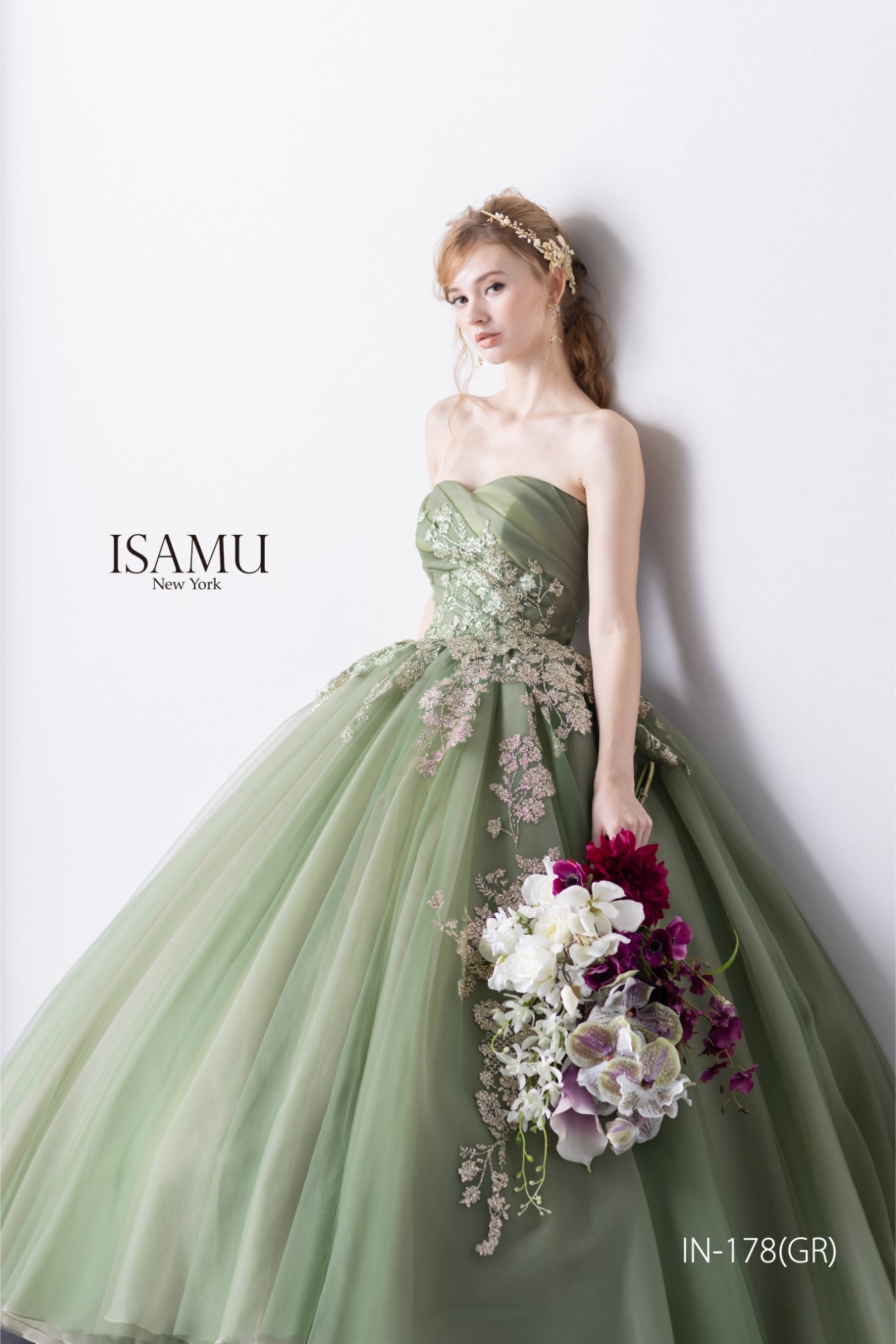 シモン IN-178(GR)【カラードレス】