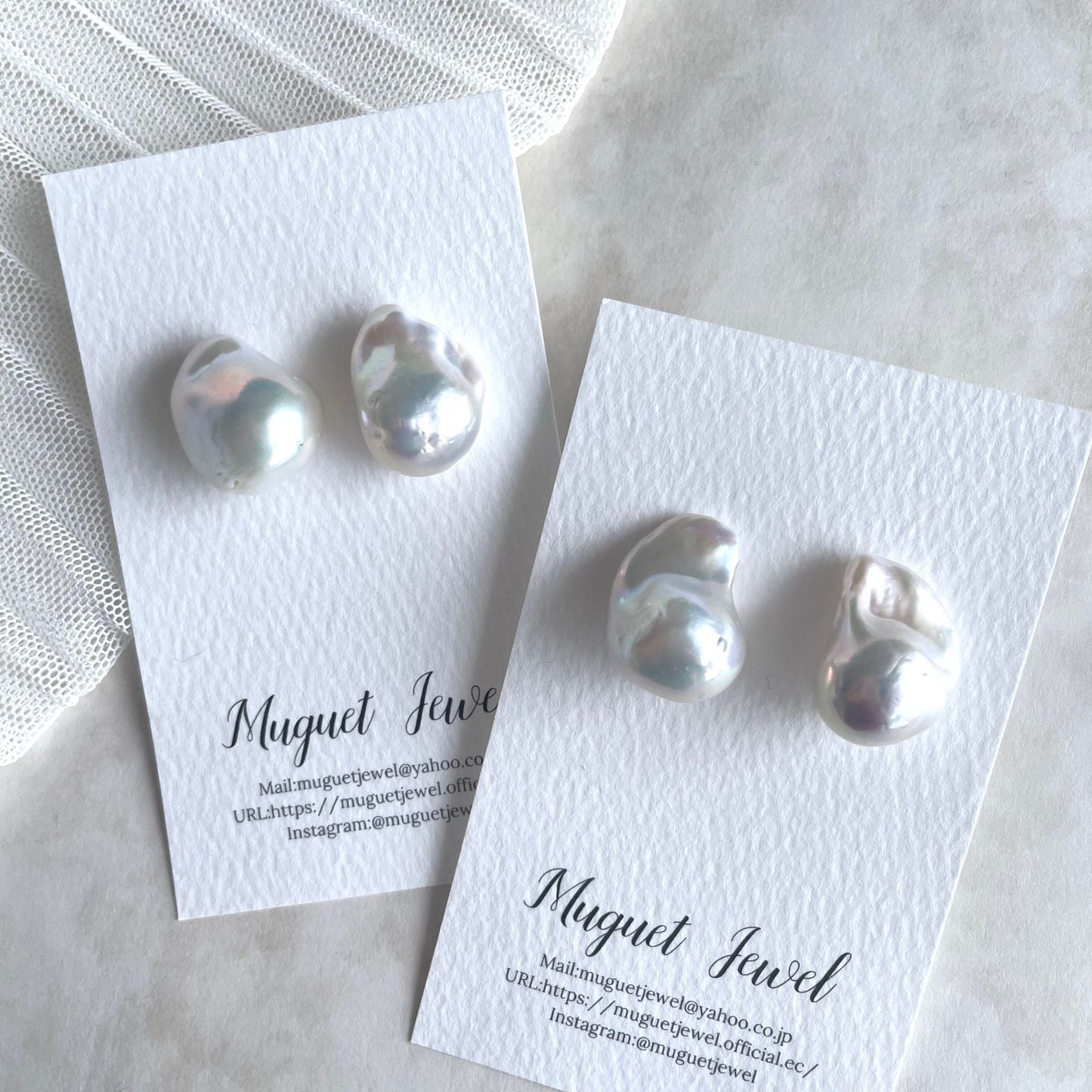 ciel 淡水バロックパールピアスs925 大ぶりドロップ型【結婚式 ピアス イヤリング】