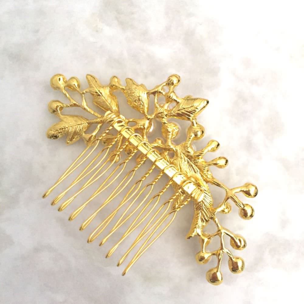 【ヘッドドレス】Lily ブライダルヘッドピース 【結婚式 ヘアアクセサリー】