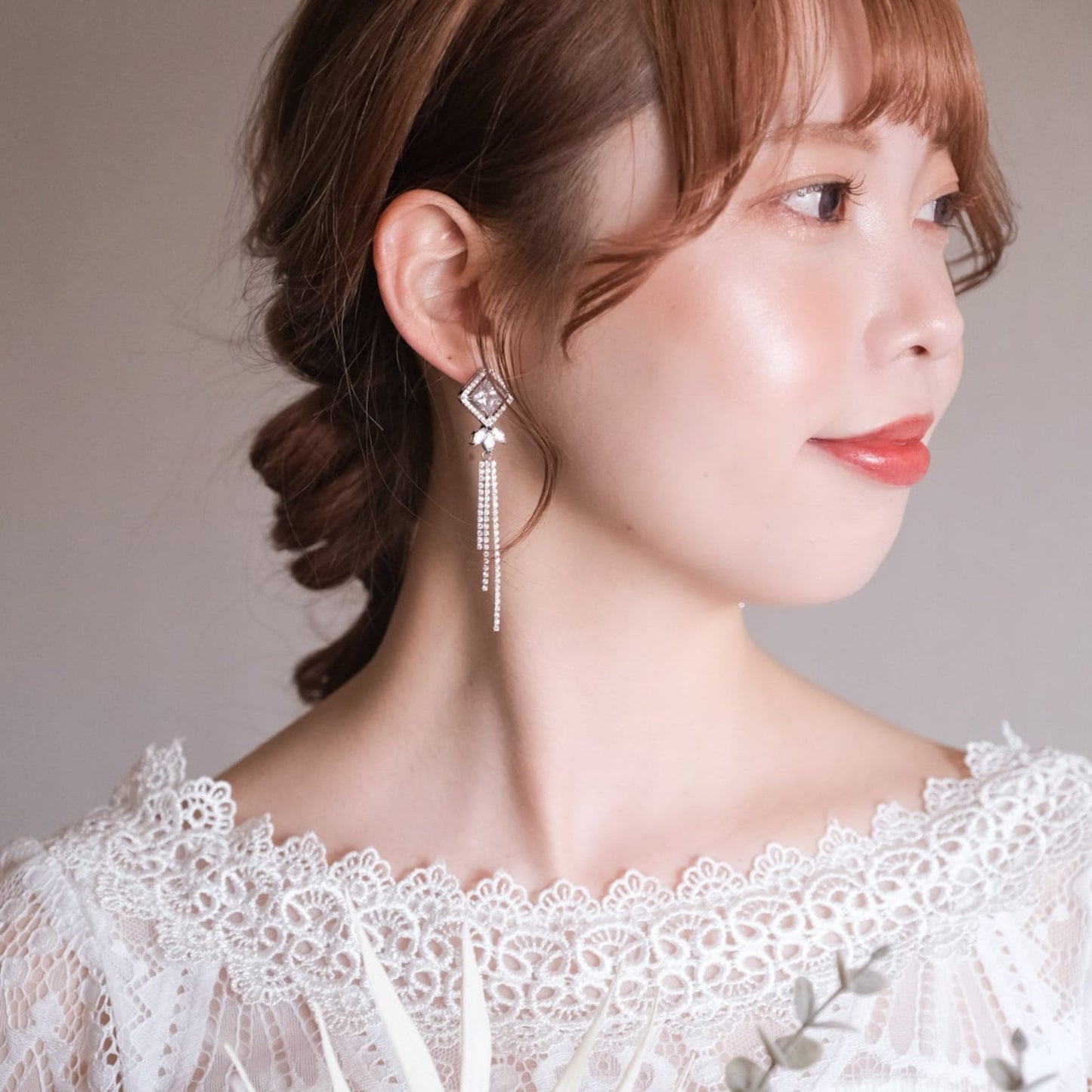 【ピアス】ジルコニア ビジュー ウェディング ブライダルピアス u3 【結婚式 ピアス イヤリング】