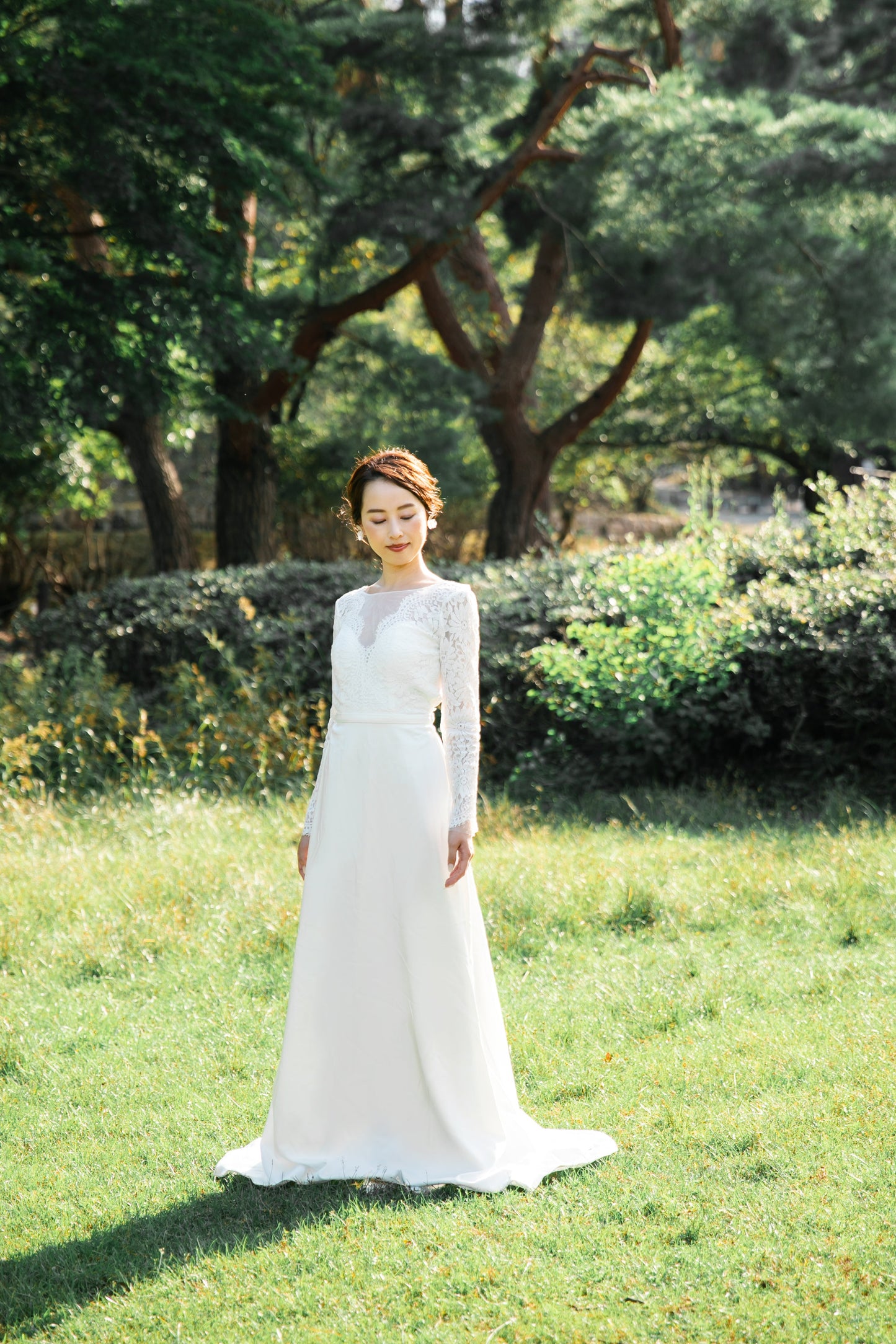 ウェディングドレス/9102023/ ロングスリーブAライン【ウェディングドレス】