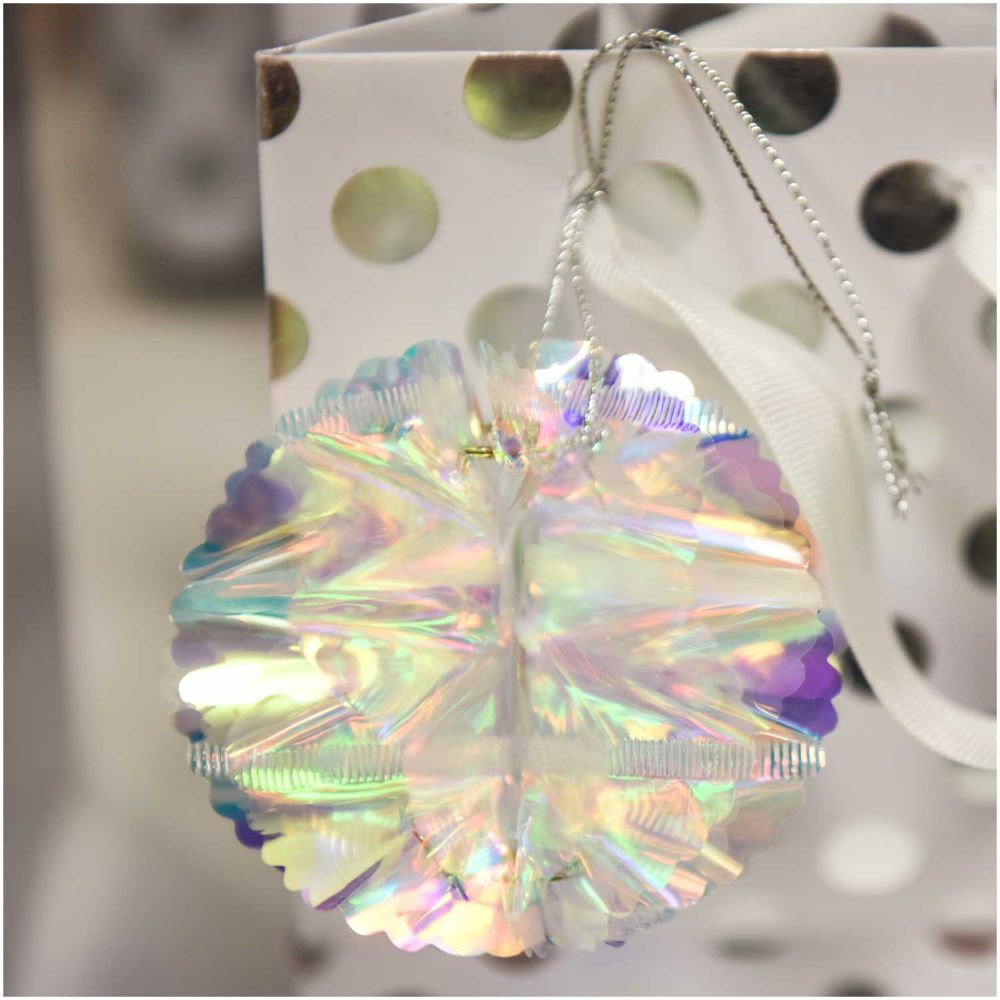 HONEYCOMB BALL IRIDESCENT, L 【結婚式 その他ウェルカムグッズ】