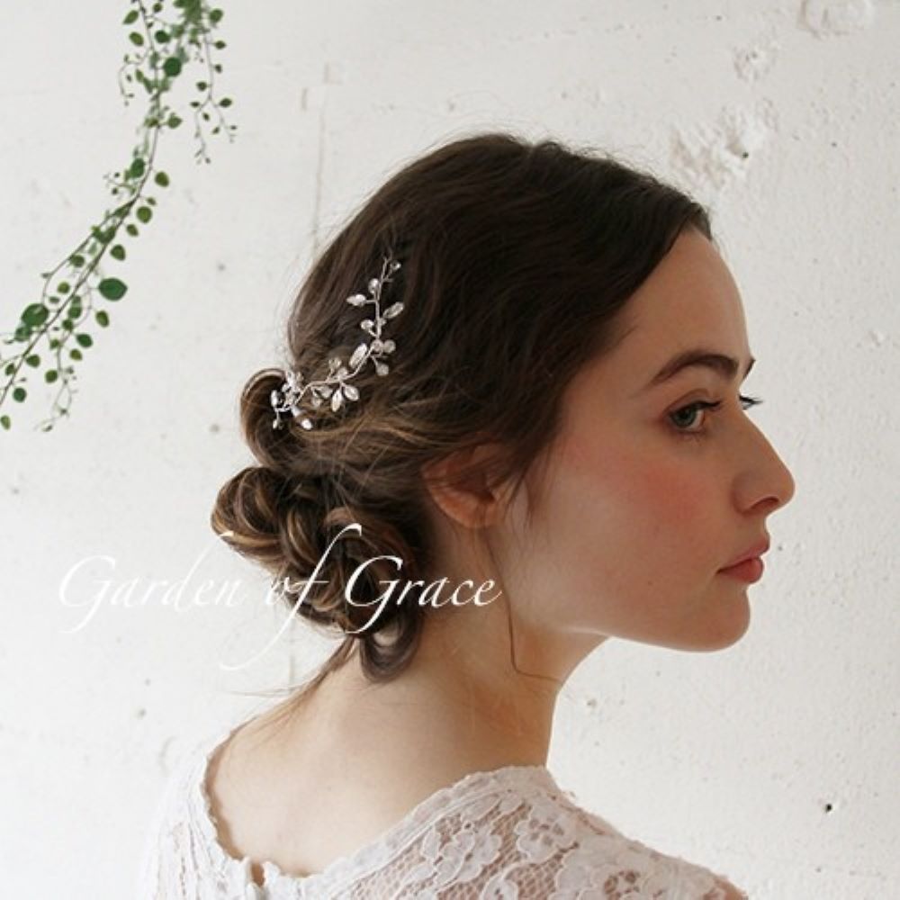 ツタ2本set 【結婚式 ヘアアクセサリー】