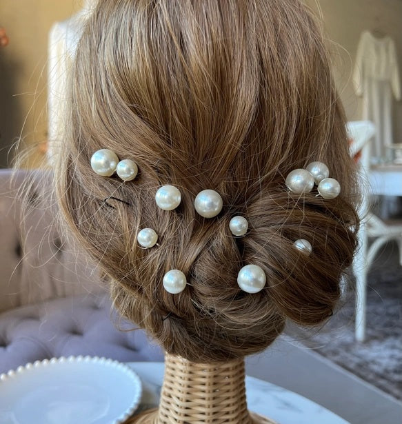 パールピン12本【結婚式 ヘアアクセサリー】
