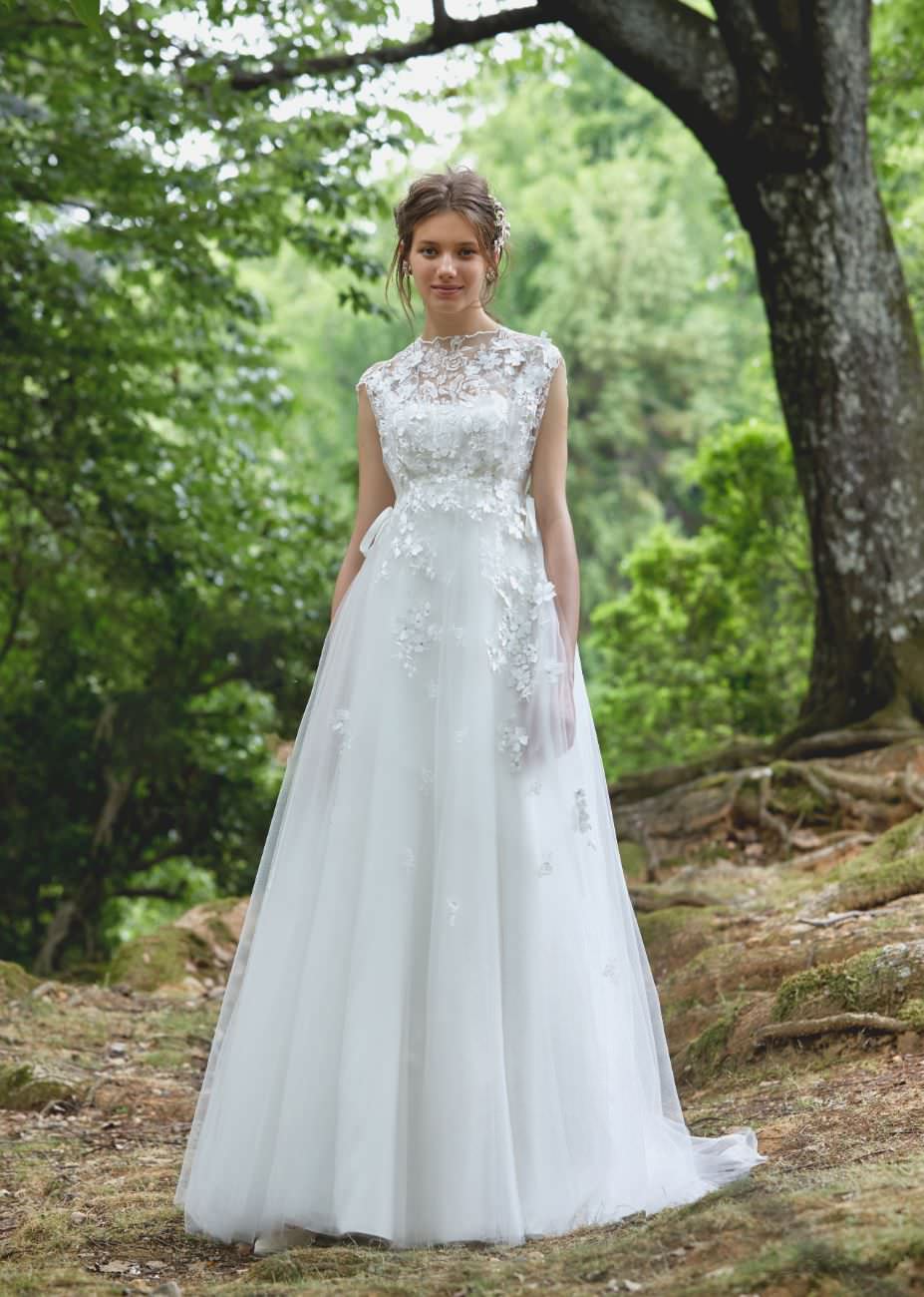 スレンダー ナチュラル ANGEDEFLORA 20694 【ウェディングドレス