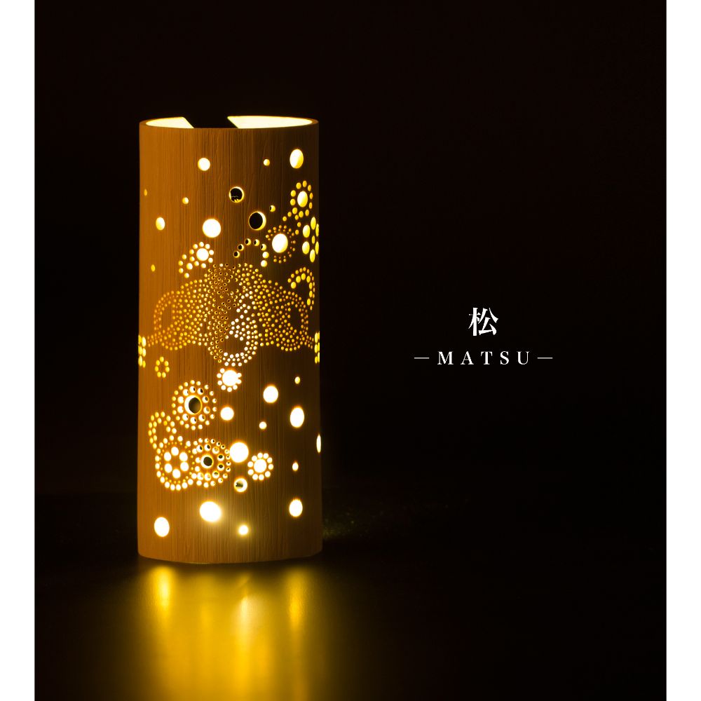 希少 1点物♦️繊細な描き込み♦️最高級 エキゾチック ライト♦️店舗什器♦️送料込 松―MATSU―】竹あかりランプシェード 【結婚式 ギフト 両親プレゼント