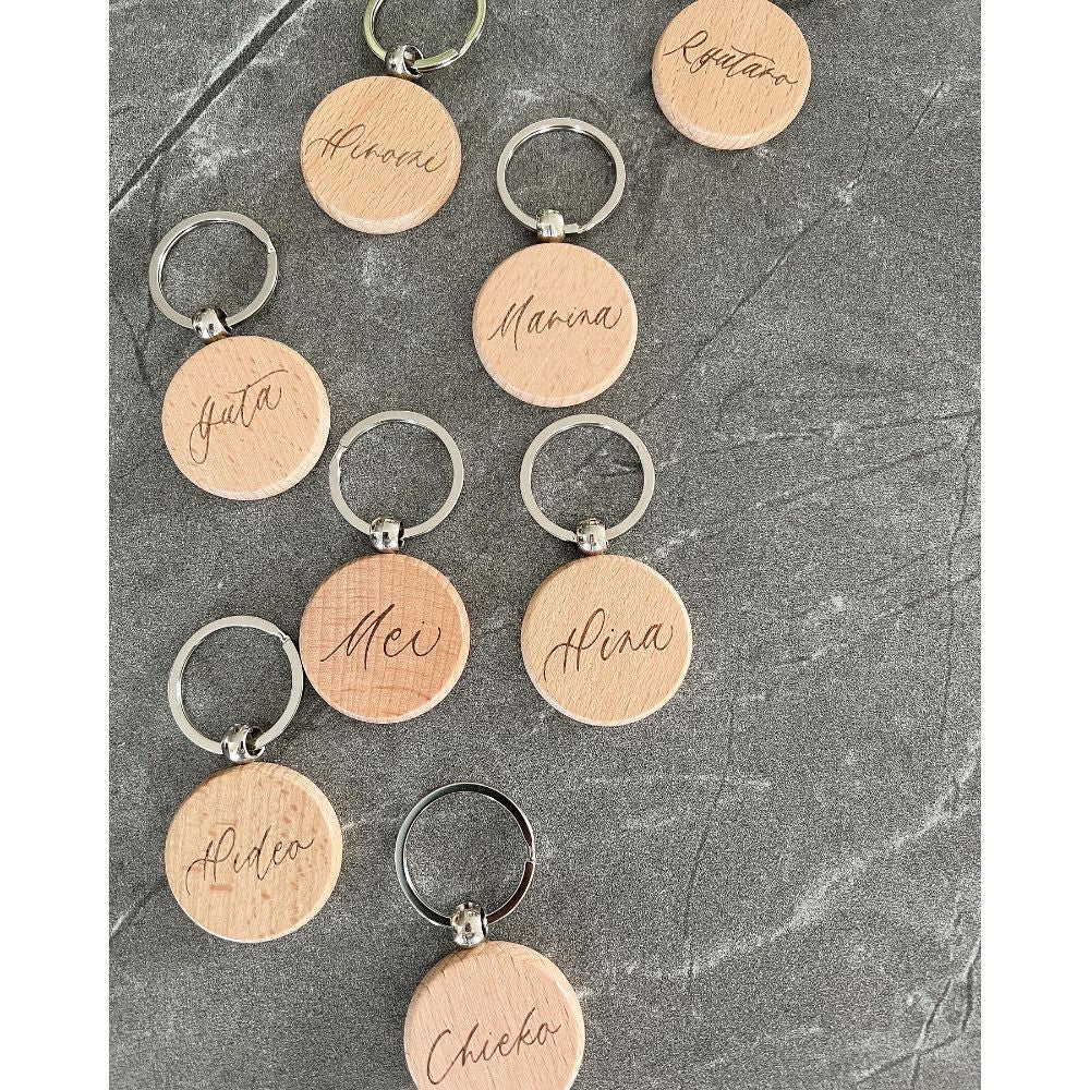 結婚式 席札】ウッドキーホルダー席札【結婚式 ペーパー 席札】 – 結婚