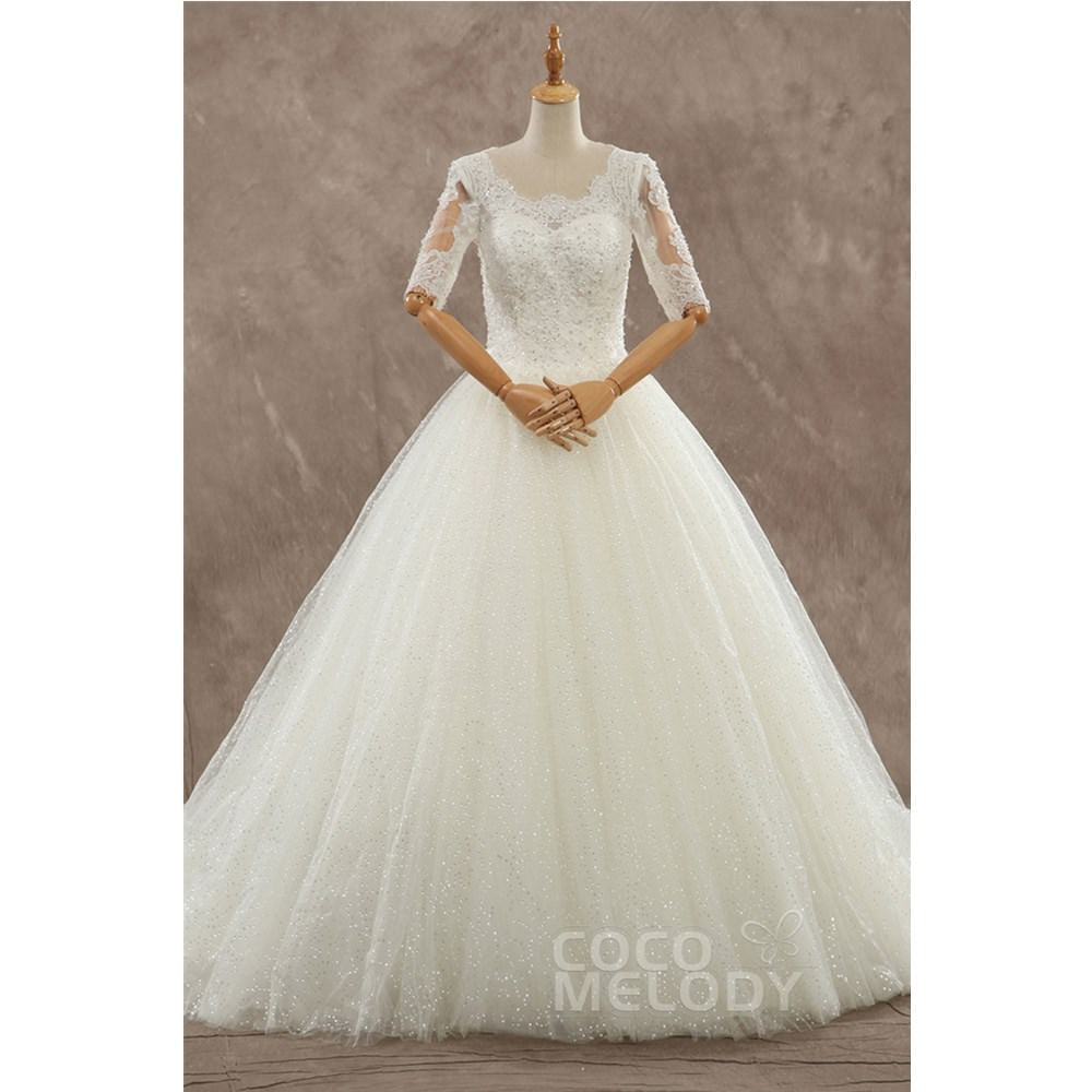 B14TB0056 アメリカチュール ラウンドネック ウェディングドレス 【ウェディングドレス オーダーメイド】