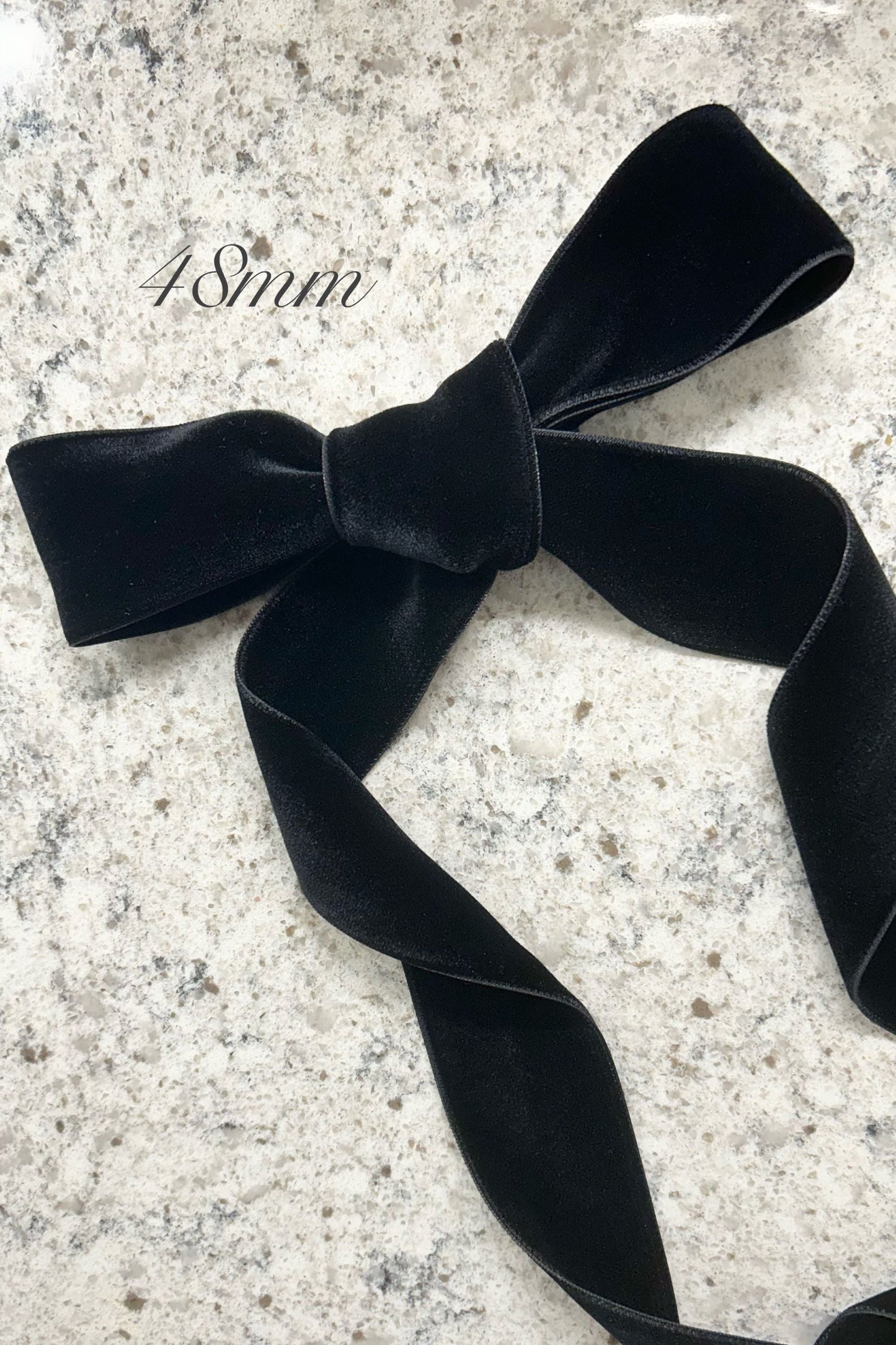 ダブルフェイスベルベットリボン ベロアリボン 24mm/36mm/48mm ≪BR-01≫【結婚式 ヘアアクセサリー】