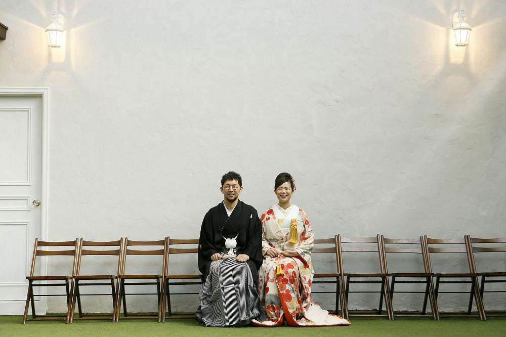 梅花の寿ぎ:着付け1点(お引上げ込) 【結婚式 和装 色打掛 レンタル】