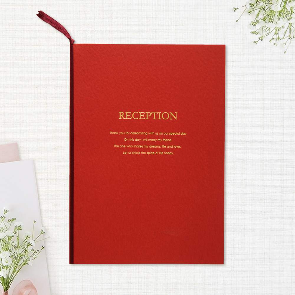 A4 席次表 「 マリアージュ レッド 」 手作りキット | 結婚式 パーティー【結婚式 ペーパー 席次表】