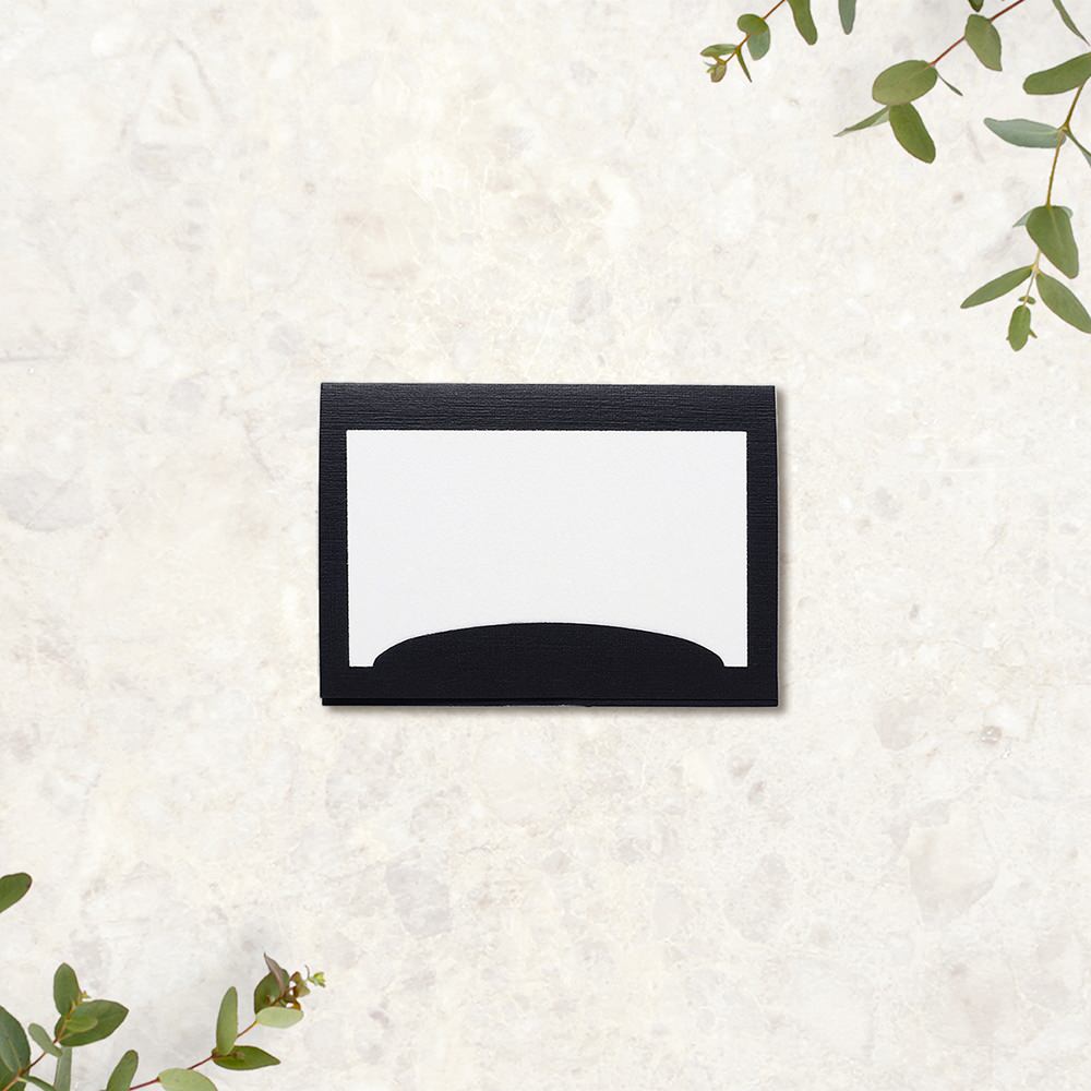 席札 「 ブリリアント ブラック 」 手作りキット | 結婚式 パーティー【結婚式 ペーパー 席札】