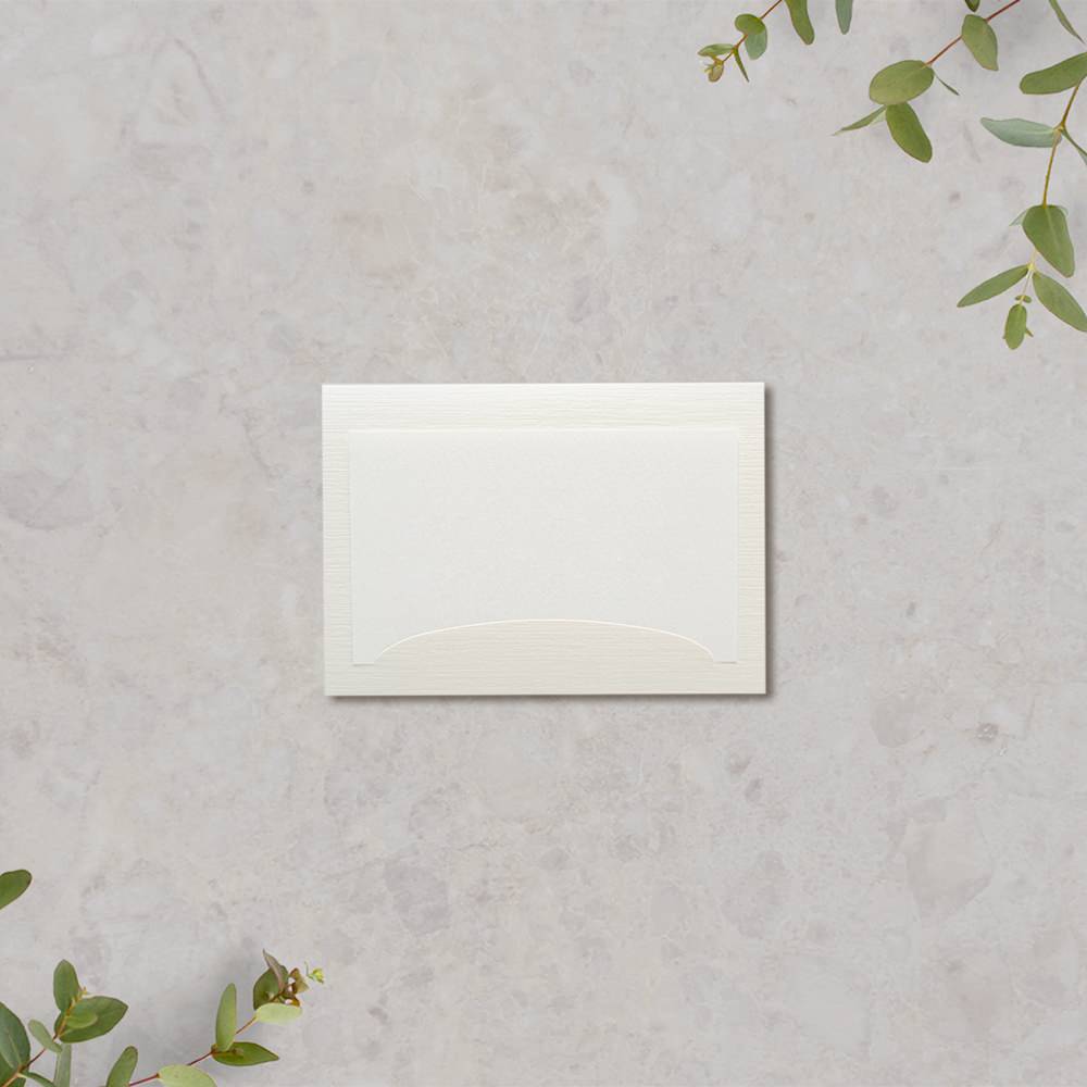 席札 「 ブリリアント ホワイト 」 手作りキット | 結婚式 パーティー【結婚式 ペーパー 席札】