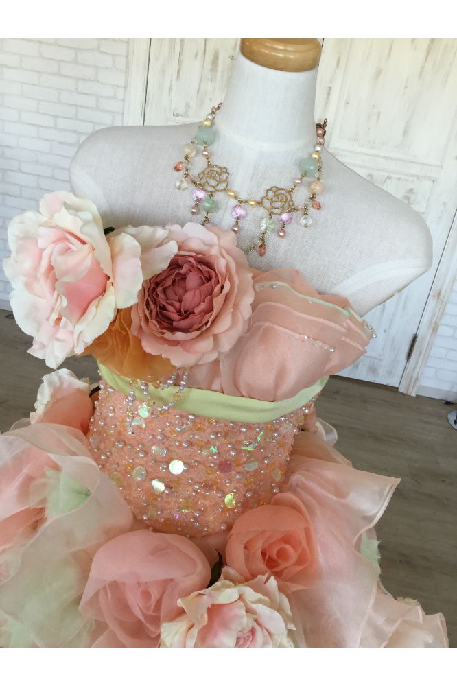 【SALE】カラードレス オレンジ【販売衣装】