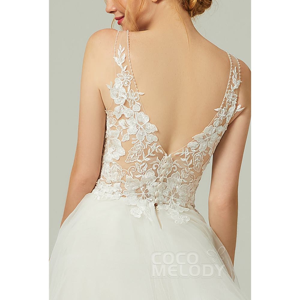 CW2179 Tallulah アメリカチュール Vネック ウェディングドレス 【ウェディングドレス オーダーメイド】
