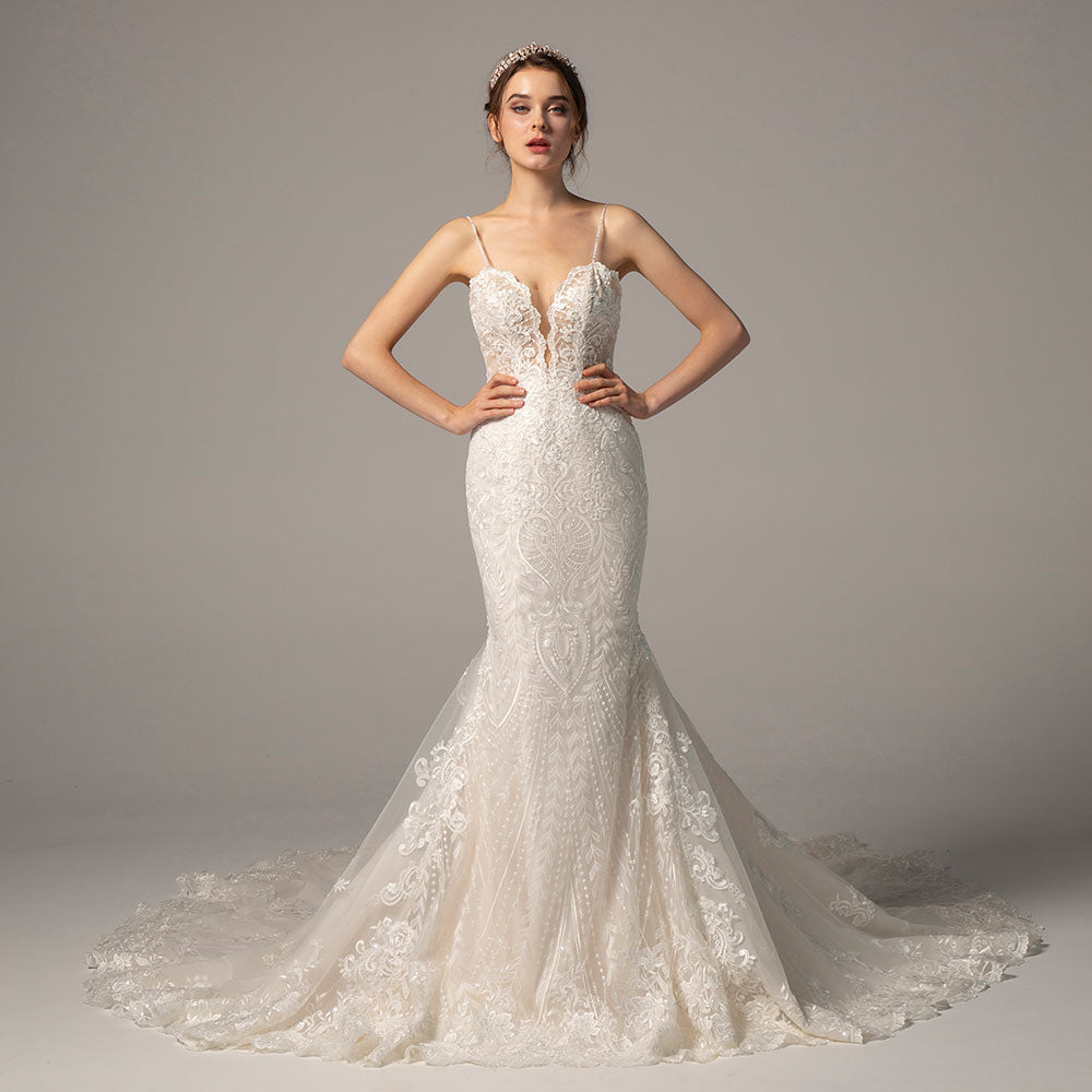 CW2376 SALMA マーメイド エレガント ウエディングドレス 【ウェディングドレス オーダーメイド】