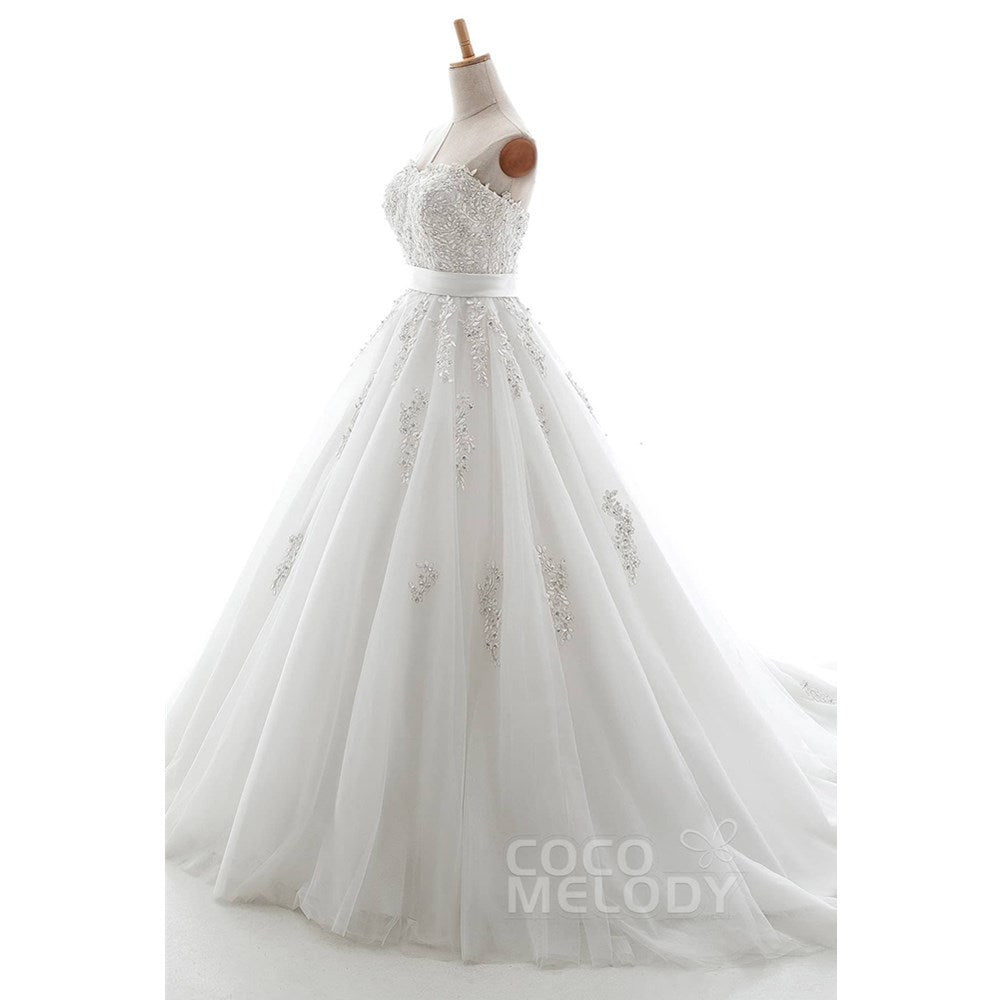 CWLT130B5 ソフトチュール ハートネック ウェディングドレス 【ウェディングドレス オーダーメイド】