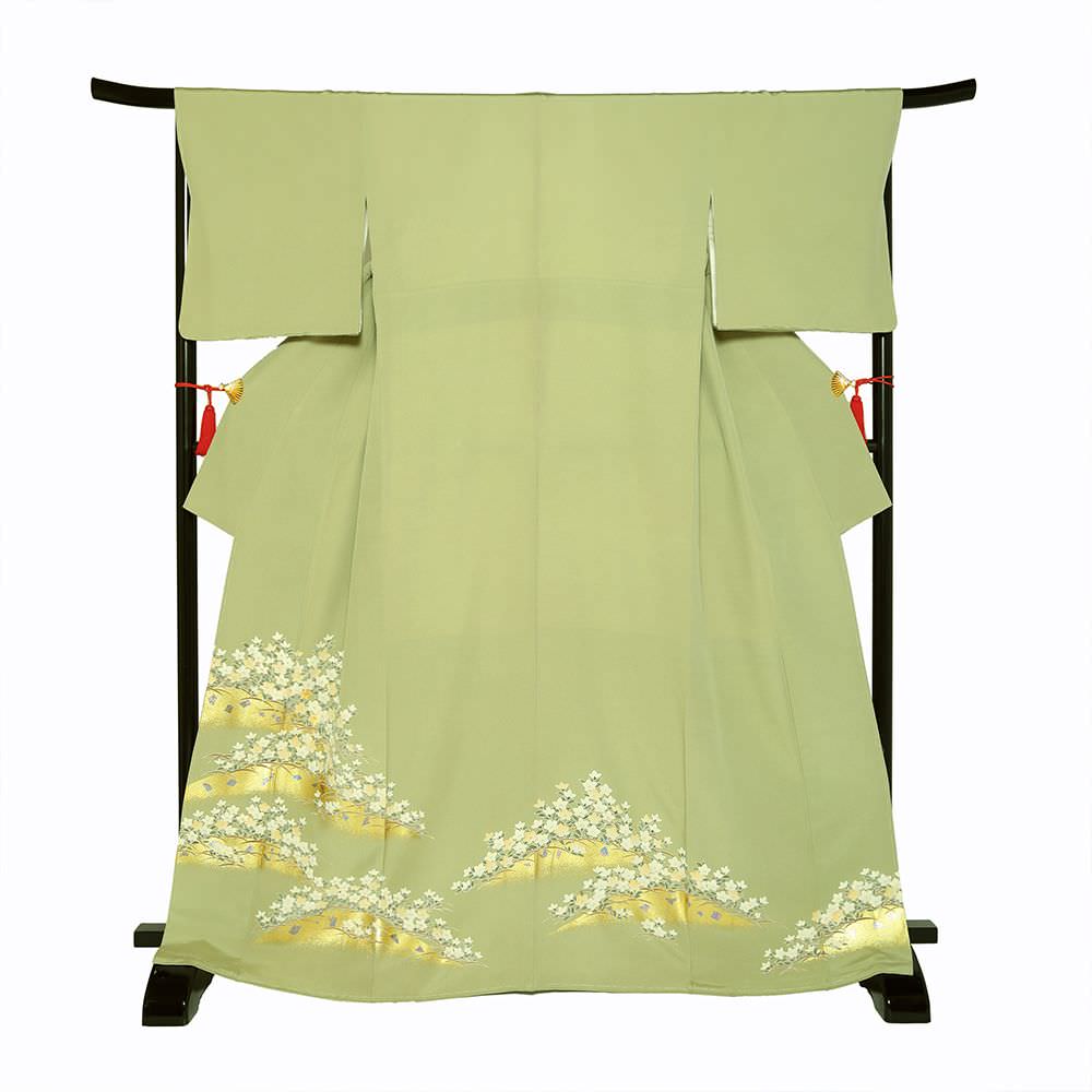 色留袖D-25-c 【結婚式 訪問着 色留袖 レンタル】