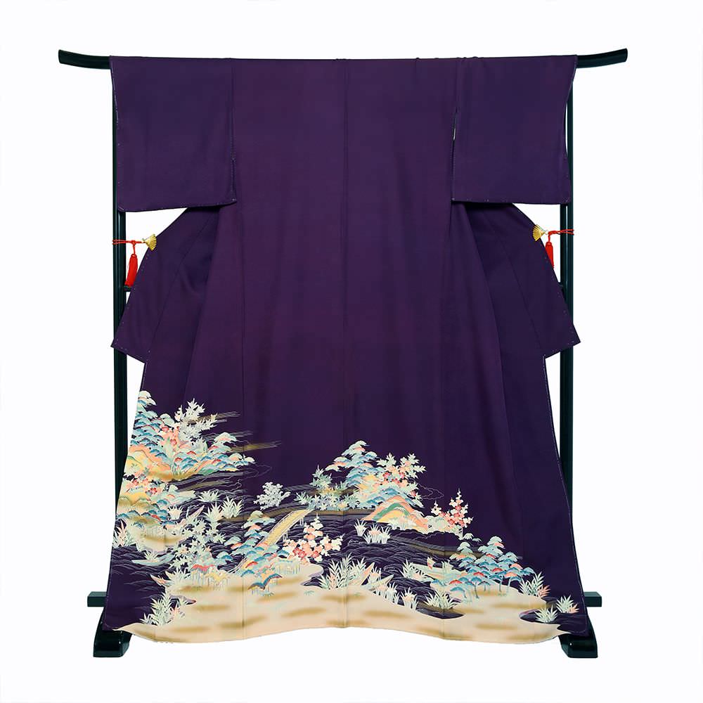 色留袖D-40-c 【結婚式 訪問着 色留袖 レンタル】