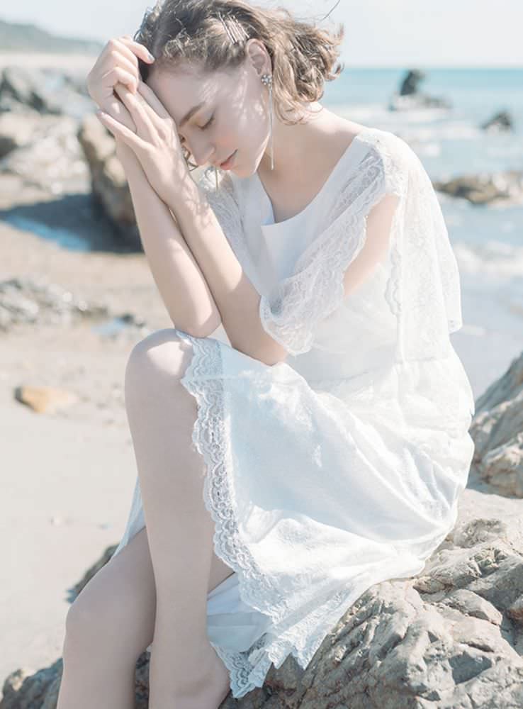 DBW-063【ウェディングドレス レンタル】ロング 【ウェディングドレス レンタル】