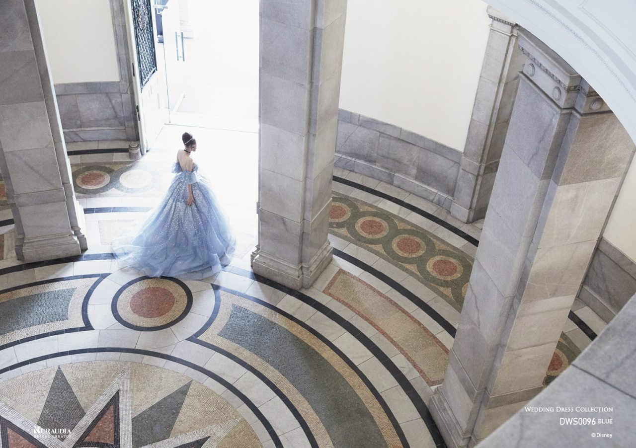 DWS0096Blue【結婚式 カラードレス レンタル】