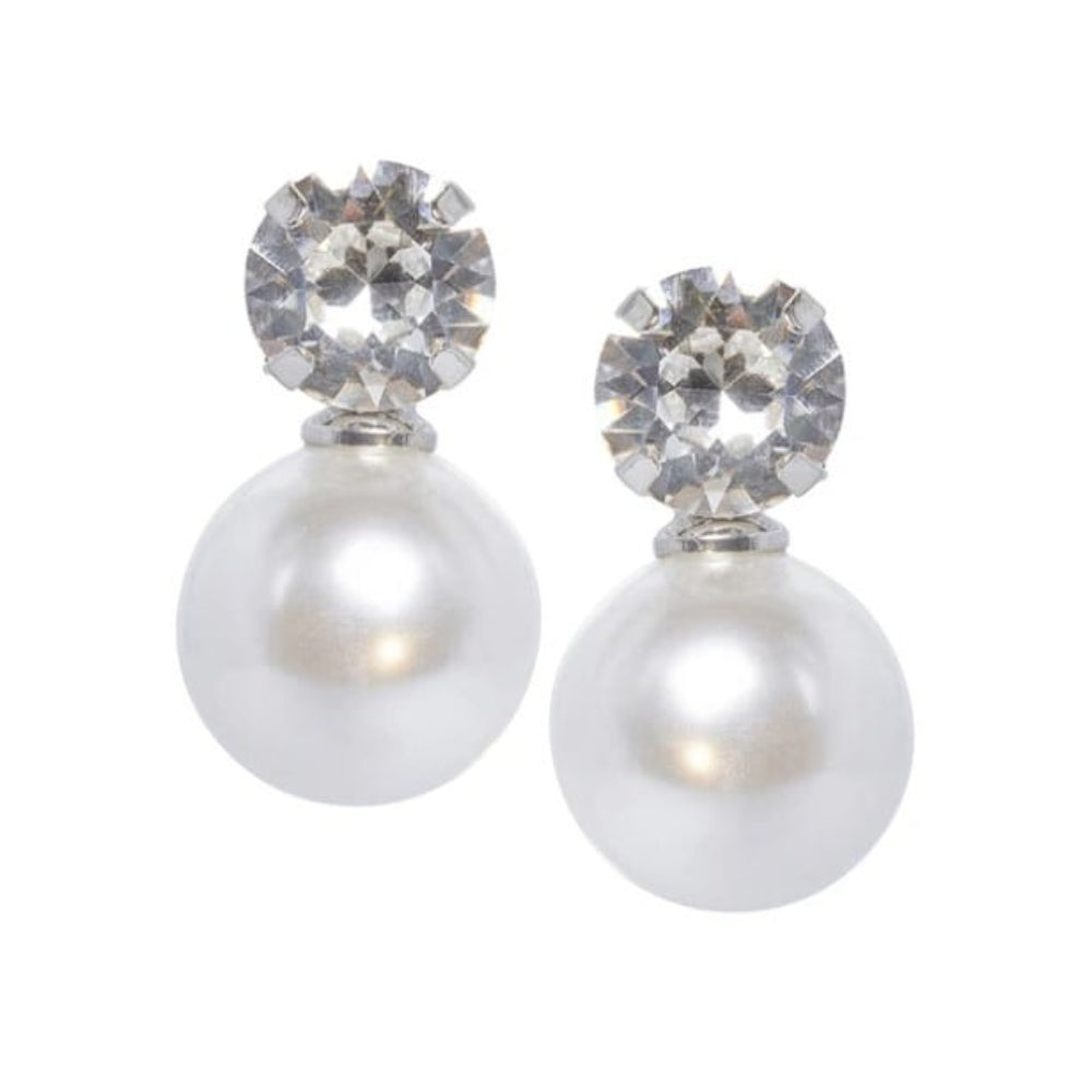 販売【イヤリング】【Elizabeth Bower】Duet Stud シルバー 【結婚式 ピアス イヤリング】