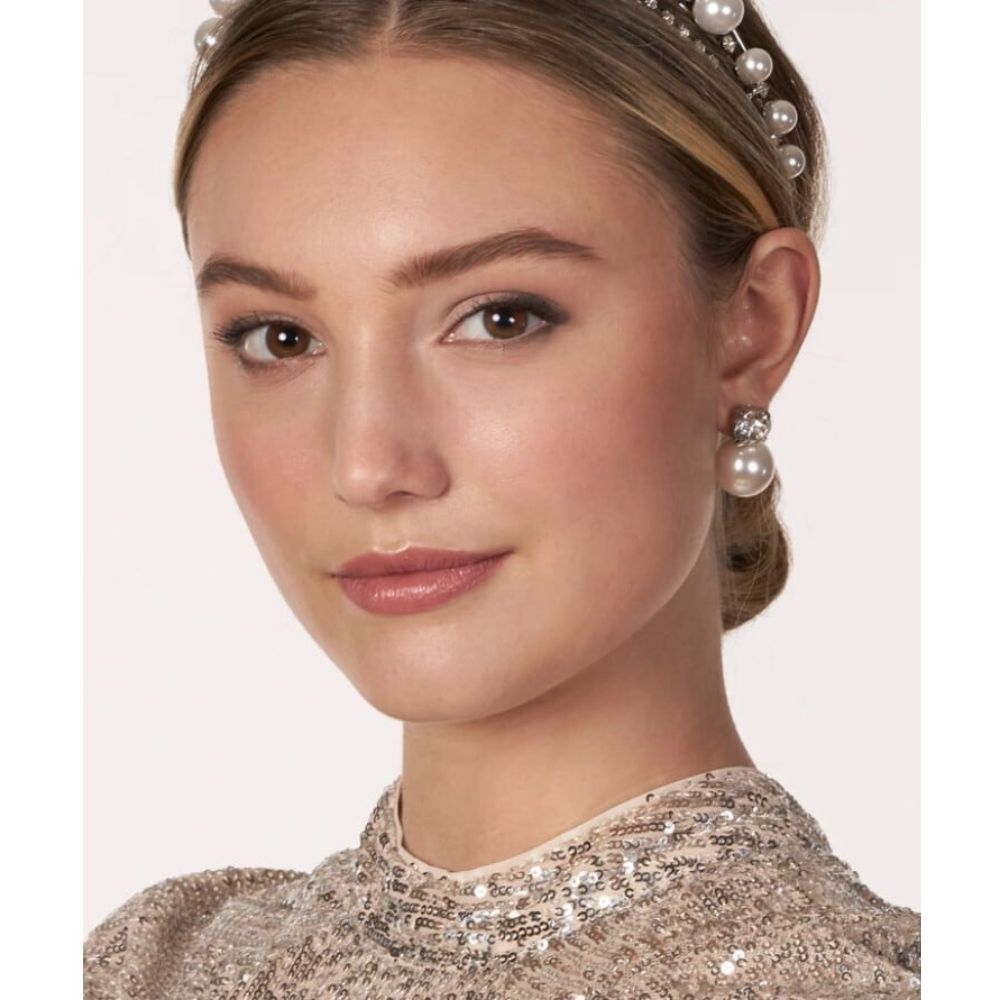 販売【ピアス】【Elizabeth Bower】Duet Stud ゴールド 【結婚式