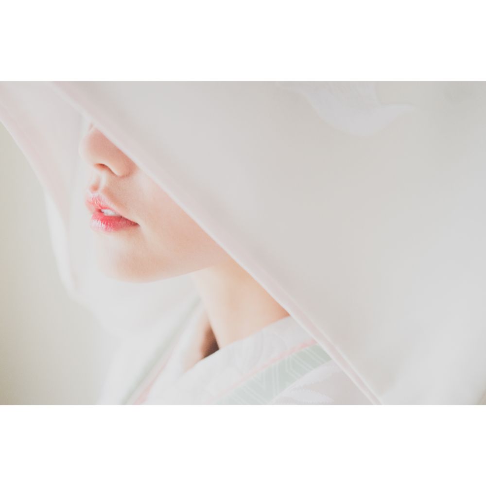 四季花橋飛翔流水(綿帽子) 【結婚式 和装 白無垢 レンタル】